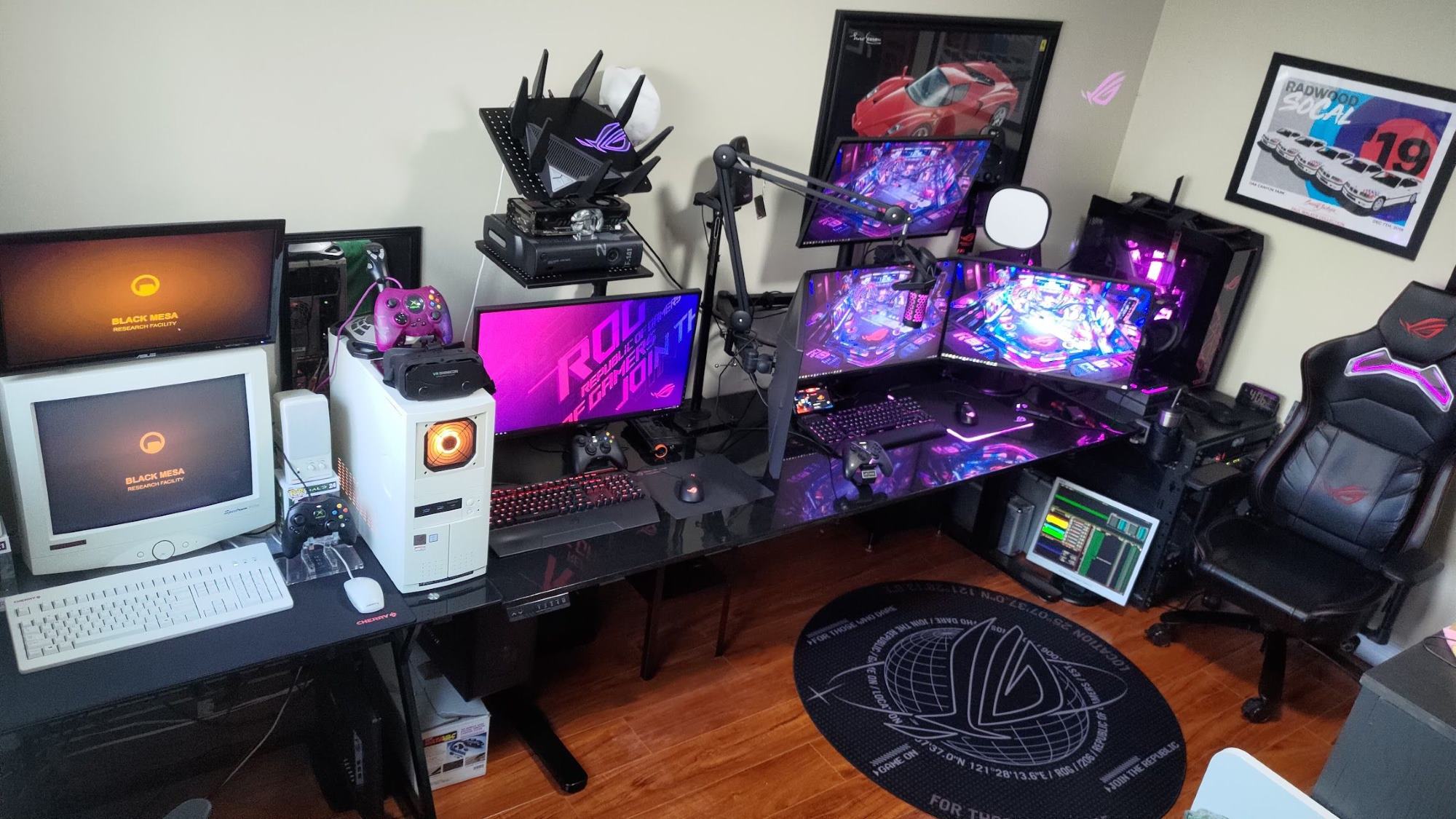 PC gaming setup