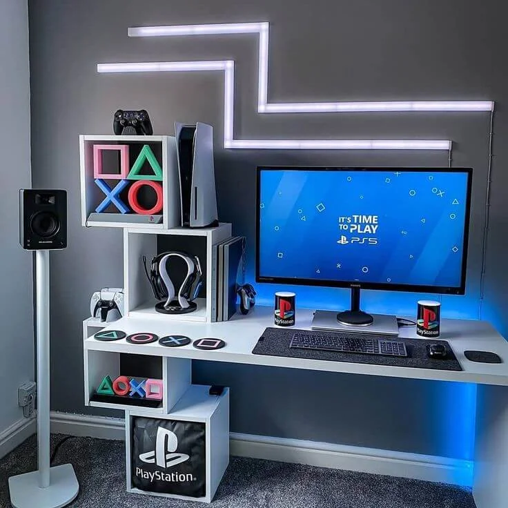 PlayStation gaming setup